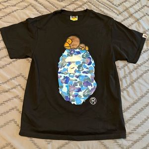 Bape Blue Camo Baby Milo Tee
